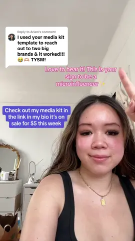 Replying to @Ariam YESS love to see it 👏🏻💅🏻😌 #microinfluencertips #microinfluencertiktok #microinfluencerjourney 