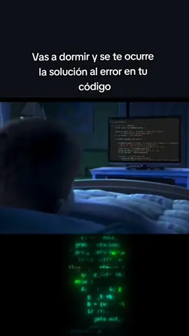 Cuando un programador se va a dormir y no soluciona el error en su código #programacionmeme #programador #humor 