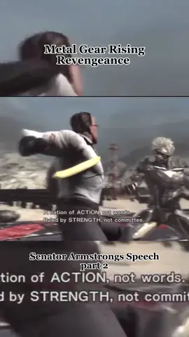 Metal Gear Rising Revengeance Senator Armstrongs Speech part 2 #finalfantasytiktok #metalgear #metalgearsolid #solidsnake #senatorarmstrong 