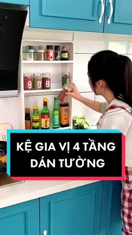 Kệ để gia vị 4 tầng, có ngăn kéo, dán tường tiệ lợi #kệgiavị #kegiavidantuong #review #vairal #fyp #xuhuongtiktok #giadungtienloi #giadungthongminh 