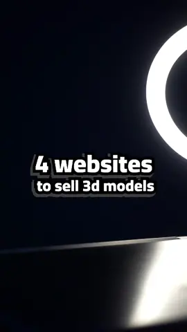 4 websites to sell your 3d models #3ddesign #3dcompany #blender3d #max3d  #maya3d #architecture #animation 