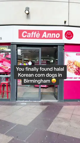 The name is everywhere in the vid 🥹 #caffeanno #halalkorean #corndogs #cheesepull #candyflossmachine #cafebirmingham #thingstodobirmingham 