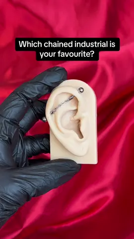 Which one is your favourite? 🖤#industrialpiercing  #tiktokpoll 