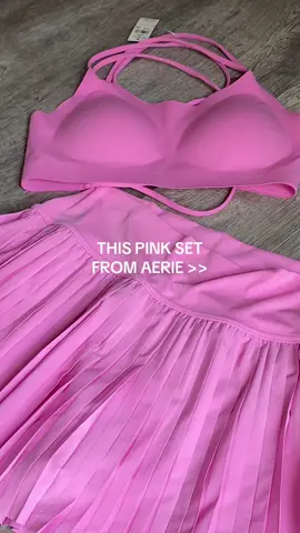 BRB buying everything pink 💅🏼 #pinkoutfit #aerie #tennisskirt #summeroutfit #pink 