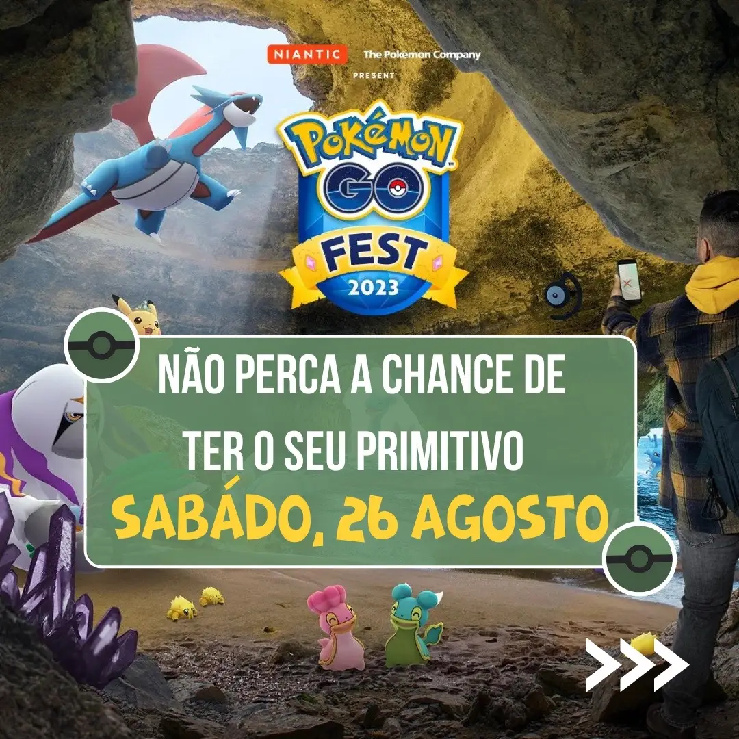 Aproveite o Evento no sábado 26 de agosto, para fazer raids e garantir seu primal, e se tiver sorte 🍀 um primal shiny! #PokemonGo #DicasPokemonGo #PokemonGoBrasil #PokemonGoCommunity #PokemonGoTips #GottaCatchEmAll #PokemonGoTrainer #PokemonGoStrategy #PokemonGoGameplay #PokemonGoEvents