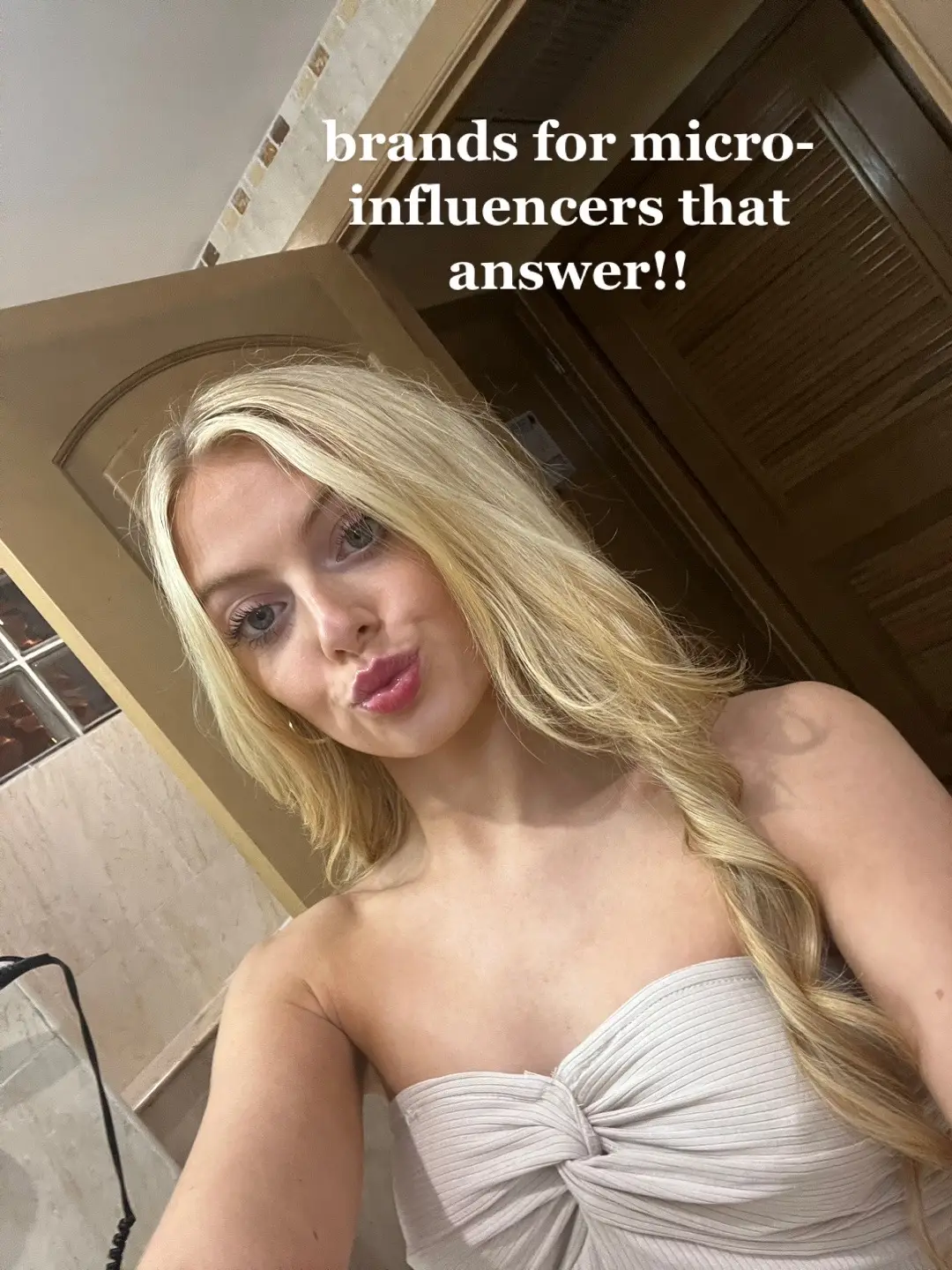 dont be afraid to reach out to you’re favorite brands!!✨💗👏 #microinfluencer #pr #collab #olaplex #glowrecipe #princesspolly #alani #poppi #ethikagirls #kosas #glossier #influencer #tiktok #instagram #brands #business #trending #foryou 