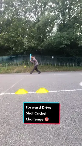 Forward Drive Cricket Shot Challenge 🏏🎯 #cricket #cricketdrills #cricketchallenge #batting #battingdrills #cricketlover #sportslover #sportsfun #cricketfun #tekkers 