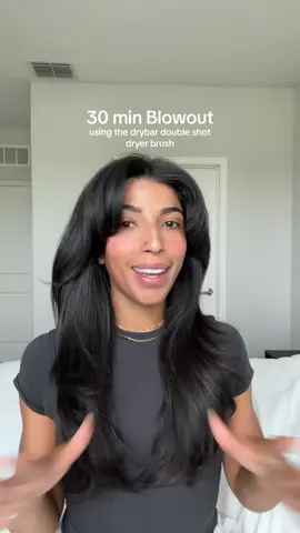 Heres my 30 min blowout routine using current fav products: the drybar double shot oval brush + @Color Wow Hair dream coat + @Kérastase resistance hair serum ☁️✨ #haircare #haircareroutine #hairtok #hairblowout #drybardoubleshot #drybar 