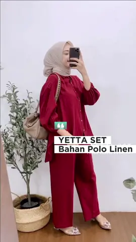 Yetta one set polo linen premium Ld 110 cm yuck di beli bestie stok terbatas 😍🥰.#fypp  #onesetkekinian #onesetpololinen #onesetpolospremium #onesetterbaru #setelanpololinen #setelanpoloscantik #setelanoneset #ootdoneset #onesetkemejakekinian #onesetkemejapolos #setbajucelanawanita #inspirasioutfit #inspirasifashion #bisacod #klikkeranjangkuning #onesetmuslimah #onesetpolospremium #setelanpololinenterbaru #onesetlinenpolos 