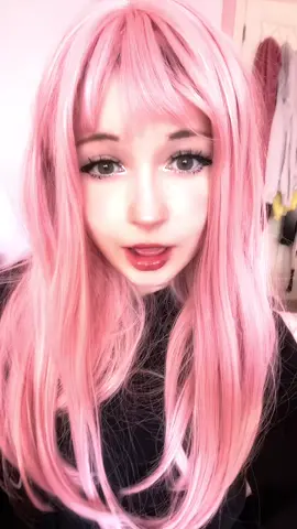 Pink egirl hair make me go uwu #fyp #egirl #animegirl 