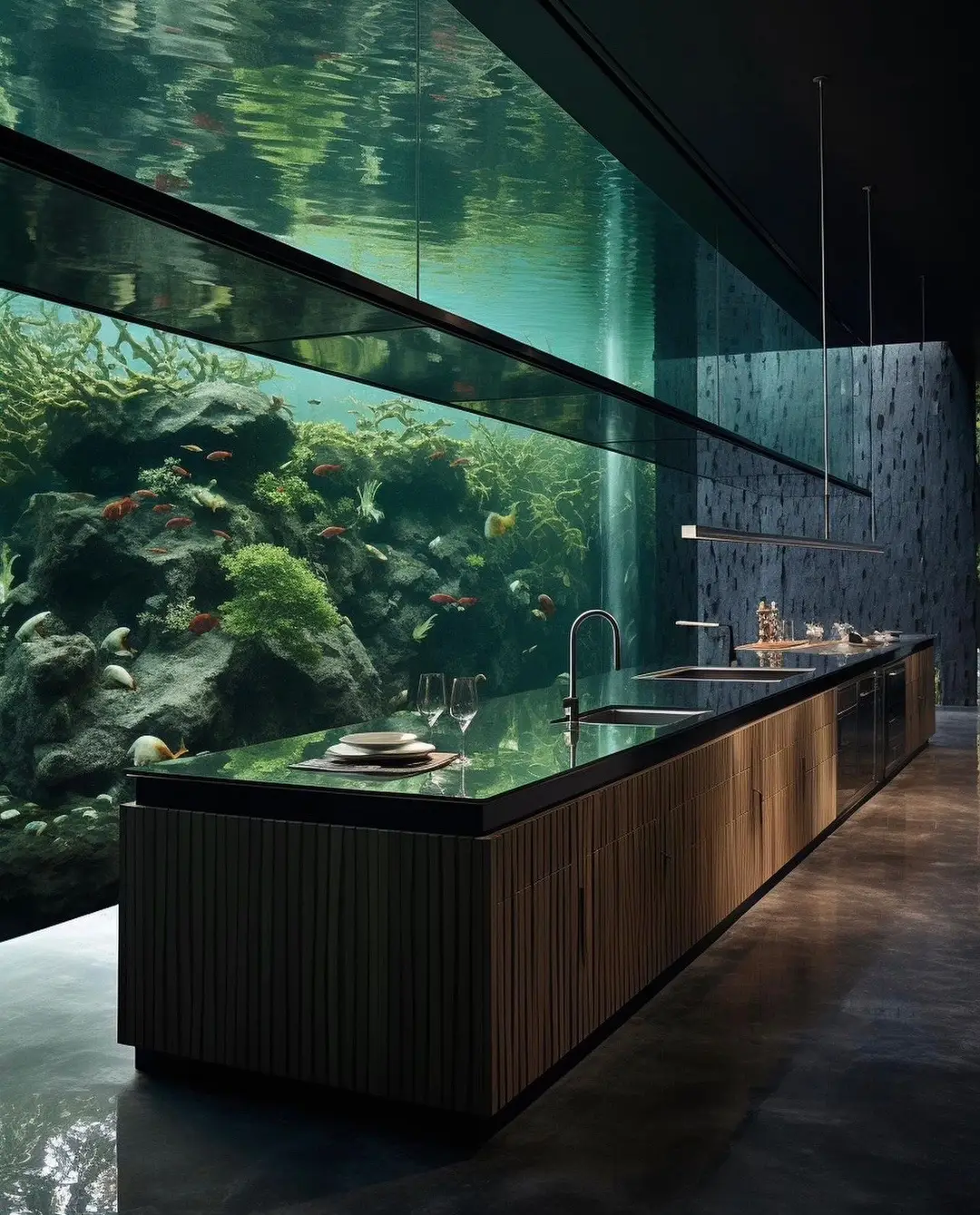 Aquarium house 😩#architecture 