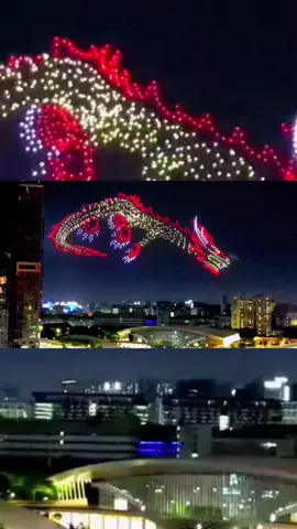 Time-lapse of 1,500 drone light show for the 2023 Shenzhen Dragon Boat Festival. #engineer #engineering #howitsmade #dragon #drone #shenzhen 