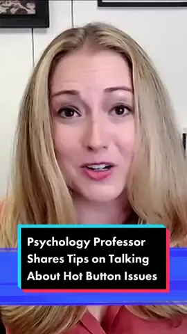 Psychology Proffesor Shares Tips on Talking About Hot Button Issues — Have you ever wondered if you are the jerk in the relationship? Chances are, you’ve been there. Tessa West is a psychology professor at NYU who uses her research to help us navigate and diffuse those difficult and uncomfortable conversations. While she was on the show, she gave us some tips about how to talk about hot topics with family and friends. #familydinners #hotbuttonissues #politics #economy #money #difficultconversations #conversation #psychology #tipsandtricks 
