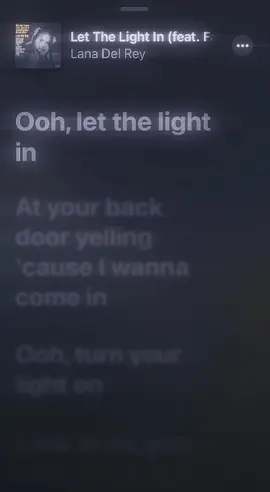 yelling cause i wanna come in. #letthelightin #fyp #lanadelrey #fatherjohnmisty #didyouknowthattheresatunelunderoceanblvd #dykttatutob #oceanblvd #audios #spedup #foryoupage #lizzygrant #ldr #sparklejumpropequeen 