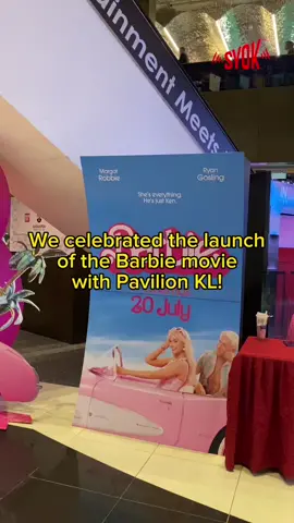 Hi #Barbie! 🎀💓 We celebrated the launch of the Barbie movie with our friends at @Pavilion KL Official ✨ The Barbie movie is set to be released in cinemas this 20th July! Have you gotten your tickets?  #syok #syokexplores #fyp #BarbieMovie #barbiegirl 