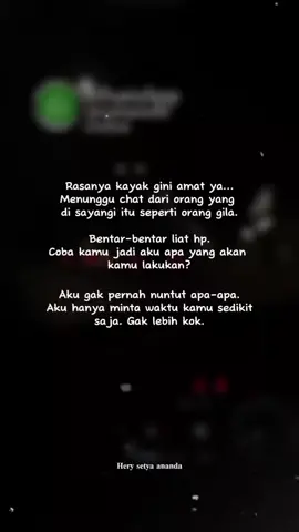 𝐌𝐞𝐧𝐮𝐧𝐠𝐠𝐮 𝐜𝐡𝐚𝐭𝐦𝐮 @@mama muda😊  .  .  #statusharian #storysad #gamon #storywhatsapp #herysetyaananda #foryou #xyzbca #beranda #viral #fyp 