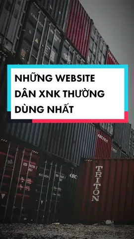 những website dân Xnk thường dùng để tra cứu thông tin và làm việc #xuấtnhậpkhẩu #logistics #LearnOnTikTok 
