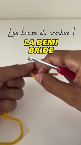Les bases du crochet | La demi-bride #crocheting #tutorial 