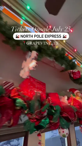 ONE WEEK AWAY! 🚂 ❄️ 🎅🏻 Go ahead and set a reminder for July 25 at 10am. Tickets for the North Pole Express will go on sale! 🎟️ Early next week, we’ll have a link in our bio so you know exactly where to go. 🙌 Oh, and if you’re hoping to roll the dice (not recommended, but…) and win tickets – we got you 😉 #thegrapevineedit #grapevinetx #grapevinetexas #visitgrapevine #texastodo #dfwtodo #dallastodo #fortworthtodo #grapevine #dallasmoms #fortworthmoms #exploredallas #dallastx #dfw #visittexas #thingstodoindalllas #dallasinfluencers #dfw #dfwinfluencers #exploredallas #exploredfw #thingstodoindallas #do214 #do817 #dallastx #dallastexas #instadallas #grapevine  