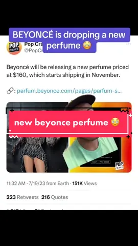 NEW beyoncé perfume 😳😳 so excited to try this!! the notes sound sooooooooo good #perfume #perfumetiktok #beyonce #fragrance #newperfume #greenscreen 