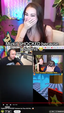 @Mizkif SHOCKED because I did this! 😭 #supermario64 #gaming #mizkif #jenfoxx #twitch #fajahuno 