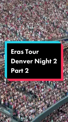 Another short clip of the Denver Night Two ceown during You Belong With Me!  Comment if you see yourself!  I was sitting in Section 513. #denvererastour #erastourdenver #denvernight2 #denvernighttwo #erastourcrowd 