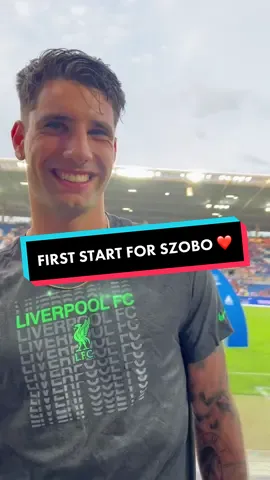 Szobo on his first start in Red 🔴❤️ #Liverpool #LFC #Szoboszlai 