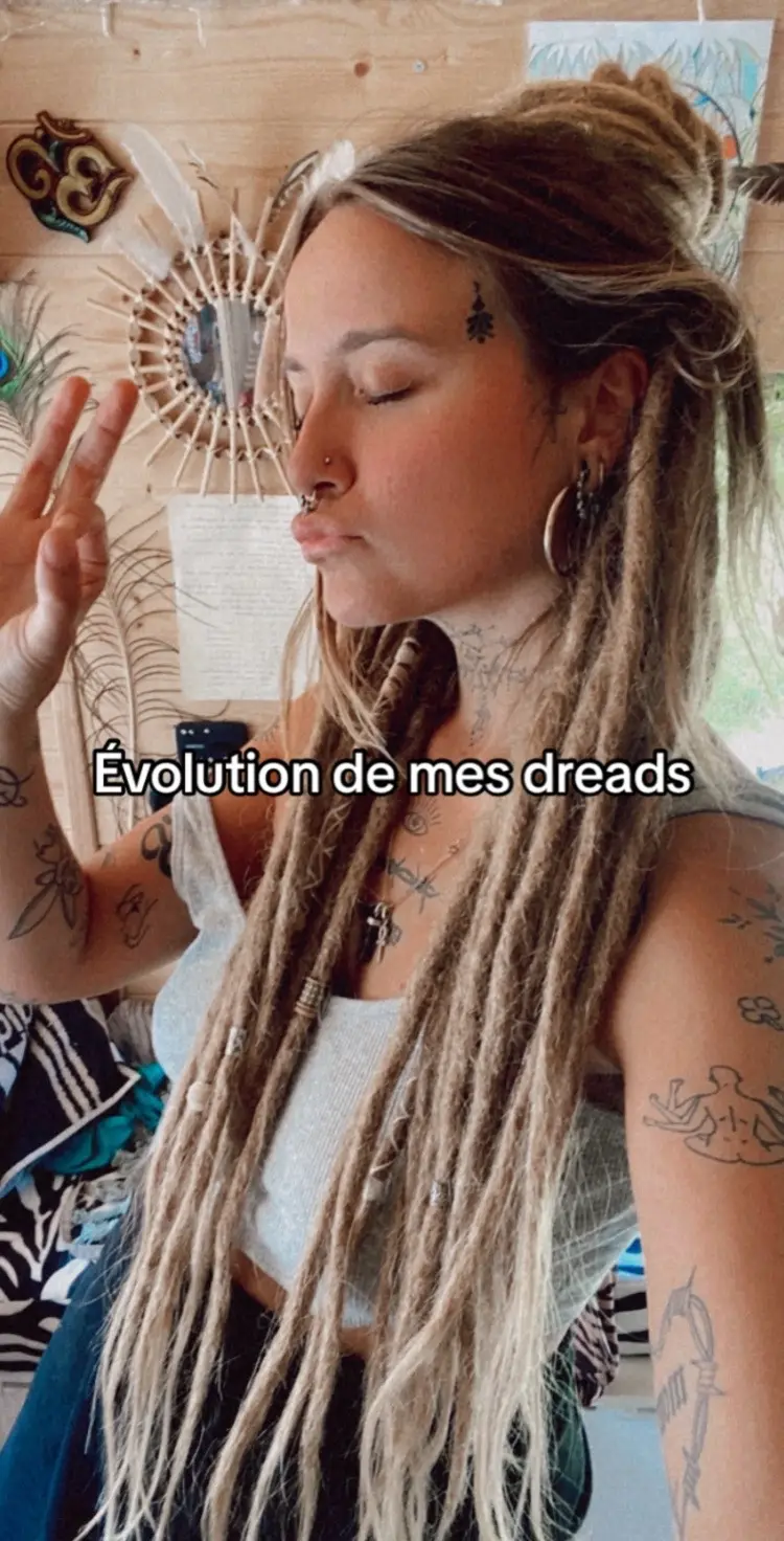 DREADS ÉVOLUTION 😍😍😍 #dreadlocks#dreadheads#nomad#hippietribe