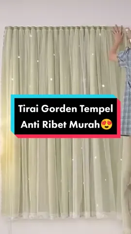 tirai gorden anti ribet nih bestiee😱😍 harga mulai dr 45rb-80rb an aja🥰 tinggal tempel tanpa paku, mudah di lepas pasang buruan di co sblm kehabisan 🤗#tiraitempel #gordentempel #gordenjendela #gordenjendelamurah #barangviral #viraltiktok #viral #fyp #fyp #foryou #foryoupage #tiraimagicvelcro #gordenmagic #gordenmagicvelcro 