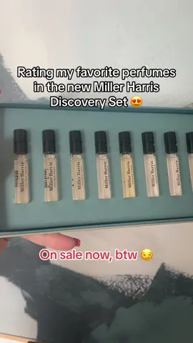 What I REALLY appreciate about this Miller Harris discovery set, is that with purchase, you will receive a $45 voucher to be used towards the purchase of a full 50 or 100ml bottle. Don’t miss out on this great sale happening now! I have a 15% off code you can use as well on the purchase of a discovery set, it is: “ericadiscovery15”  UK: https://bit.ly/3DkDkUh US: https://bit.ly/3K3Ukls EU: https://bit.ly/3OlPFOi #ad #millerharris #millerharrisscherzo #discoveryset #perfumetiktok #perfumes #fragrancereview #niche 