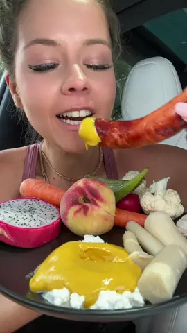 ARE YOU SICK OF THESE YET? #chickenapplesausagewithmustard #lunch #weightloss #eatlunchwithme #mustard #applesausage #veggieswithmustard #asmr #crunchy #crunchylunch #healthyrecipes #healthylifestyle #chickensausage #applechickensausage #mukbang #electrolytes #pov #lunchchat #vertigo #cottagecheese   #healthygirlsummer 