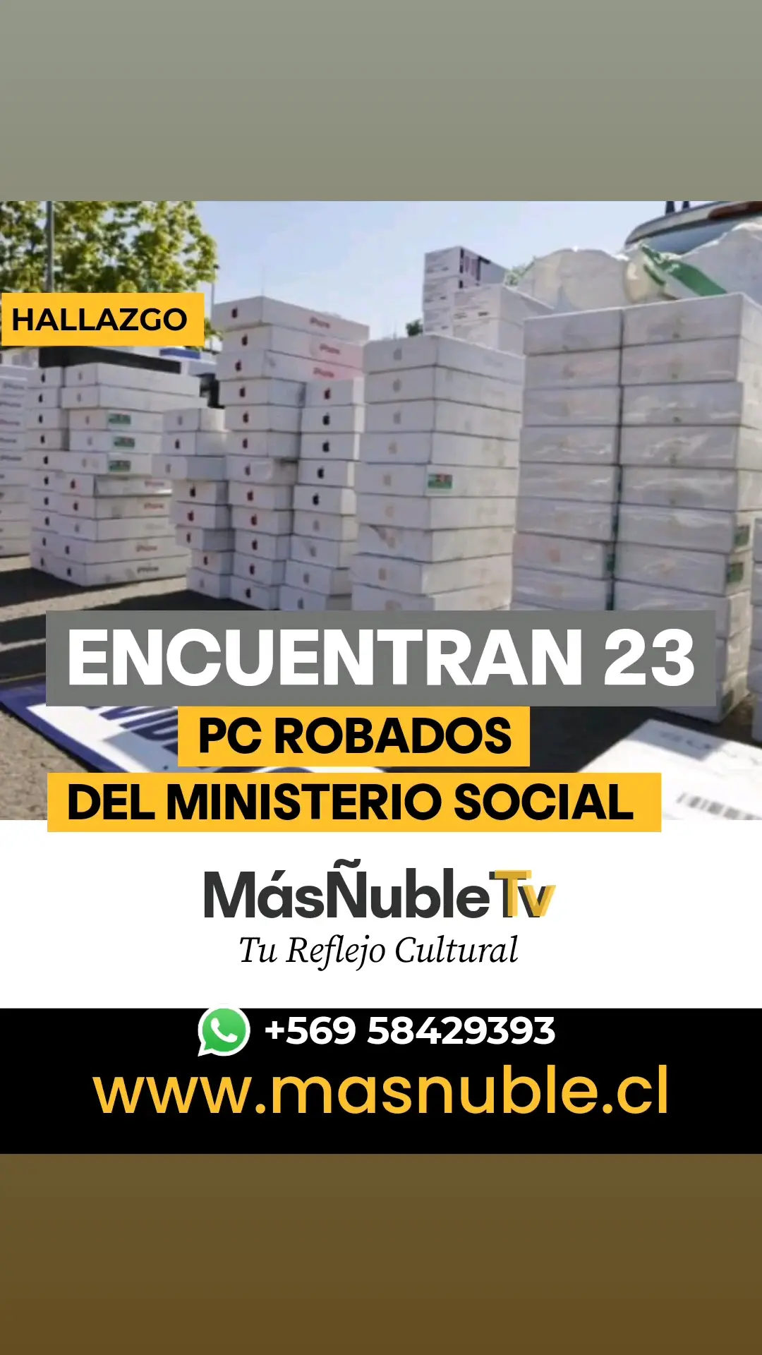 Carabineros encuentra computadores robados desde el Ministerio de Desarrollo Social Publicado por Alberto González La información es de Axel Troncoso Jueves 20 julio de 2023 | 15:20 13,810visitas  NOTICIA EN DESARROLLO Estamos recopilando más antecedentes sobre esta noticia, quédate atento a las actualizaciones. Efectivos del 0S-9 de Carabineros encontraron gran parte de los computadores que fueron robados la noche del miércoles desde el edificio del Ministerio de Desarrollo Social. Lo anterior, en medio de diligencias ordenadas por la fiscal María José Grez, de la Fiscalía Centro Norte, realizadas durante la tarde en un domicilio particular en el sector norte de la región Metropolitana. Según fuentes de Radio Bío Bío, los funcionarios habrían encontrado al menos 19 notebooks en un operativo que está en desarrollo. Esta información aún no ha sido confirmada de manera formal por el Ministerio Público o Carabineros