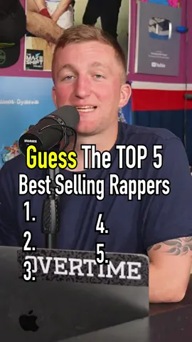 Guessing The Top 5 Best Selling Rappers! How’d He Forget Him?! #fyp #top5 #guessinggame #rappers 
