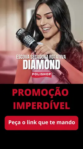 Escova Secadora Rotativa Diamond - Peça seu link aqui #escovarotativa #escovadecabelo #cabelosescovados #viralvideo #cabeloslongos