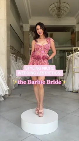 Come on Barbie, let’s go party! 🪩✨💗 (all gowns sponsored by @Karoza Bridal ) #weddingdress #barbie #bridal #weddinggown #princessdress #barbiedress #wedding #bride #bridalstylist 