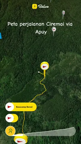 Peta perjalanan, Biar gak kesasar di gunung😃 #ciremaiviaapuy #puncakciremai3078mdpl #gunung #pendakigunung #tektokgunung #trip 