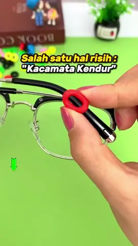 Ga perlu khawatir lagi pakai kacamata longgar #siliconkacamata #kacamatamurah #silicone #pengaitkacamata 