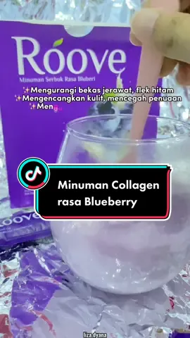 Collagen diseduh air hangat, rasa blueberry #roove #roovecollagendrink #roovecollagen #nyobainproduktiktok #nyobainprodukditiktok 