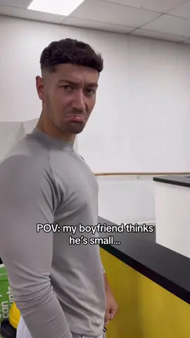 You’re not small 😁🥹 #gym #GymTok #fyp #viral #gymhumour #gymcouple #gymmotivation 