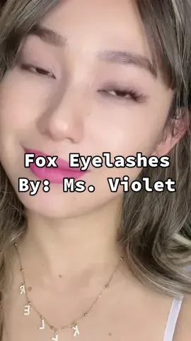 Fox eyelashes by Ms. Violet #diyeyelashes #foxeyelashes @Miss.Violet 