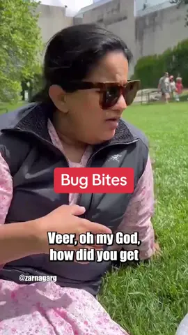 Bug bites are revealing just as many secrets as hickeys  Don’t forget my new special, One in a Billion, is now streaming on Amazon Prime!  #zarna #zarnagarg #indianlife #india #comedy #jokes #family #kids #womenincomedy #browncomedy