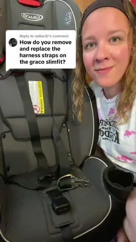 Replying to @radian3r On the Slimfit, the harness is not removable, it gets stored in a compartment in the backrest of the seat! #cpst #childpassengersafetytech #childpassengersafetytechnician #carseatsafety #carseat #boosterseat #allinonecarseat #carseatsafetytok 