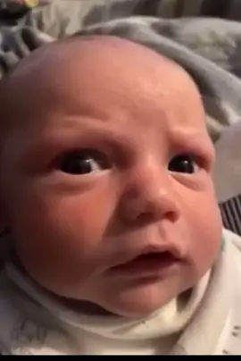 Baby gets caught faking his cry