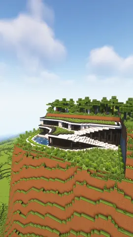 Minecraft: Modern Cliff Mansion! 🤩#creepercraft_77 #creepercraft #Minecraft #minecraftbuilding 