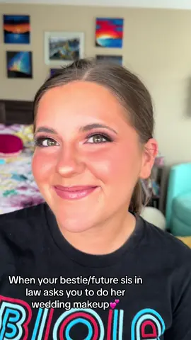 Bestie (my future sis in law) asked me to do her makeup for her special day😍 isn’t she beautiful?! #makeuptutorial #makeup #sister #sisinlaw #sisinlawgoals #wedding #bestfriend #fyp #makeuptransformation #bestie 