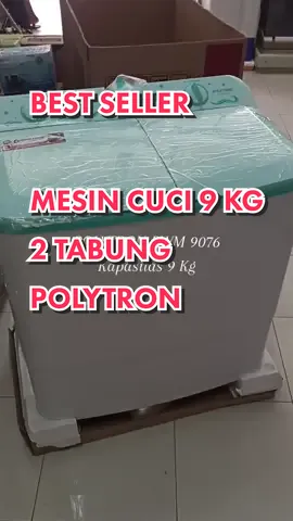 Mesin Cuci 9 Kg 2 Tabung POLYTRON PWM 9076 #mesincuci #elektronik #shoping #murahbangett #indramayunihbos😎 