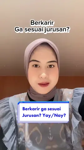Membalas @Gin Pengen berkarir ga sesuai jurusan? Bisa banget dong! #fyp #careertips #switchcareer #jobseekers #jobseekertips #salahjurusan 