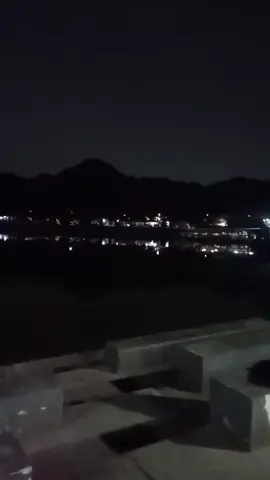 keindahan danau Sunter di malam hari
