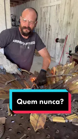 Quem nunca esqueceu que estava sem a máscara? Kkkk  #art #welder #soldador #solda #escultura #weld #welding 