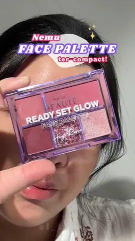 Face palette ter-compact! 🌸✨🧚🏻‍♀️ Sekalian tutorial cara pakainya. Ini dari Kaila Beaute namanya Reast Set Glow Face Palette - Hey Rosie!💗 Bakal sering aku bawa buat makeup-an di mobil #fyp #facepalette #eyeshadowpalette #eyeshadowtutorial #prettymakeup 